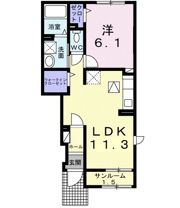 リデアル東中津Aの間取り画像