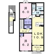 ヴィラ ベルディ Ⅰの間取り画像