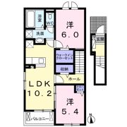 クロシェット Kの間取り画像