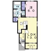 ラ・ヴィータBの間取り画像