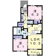 ひまわりの間取り画像