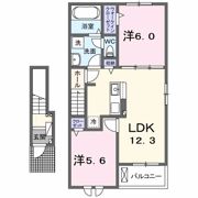 Tekufah四万十Ⅱの間取り画像