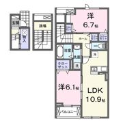 アベニールFの間取り画像