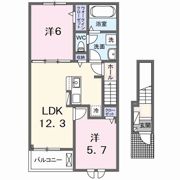 クララボージャ Bの間取り画像