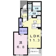 メゾン富士Bの間取り画像