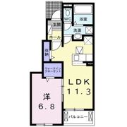 メゾン富士Bの間取り画像