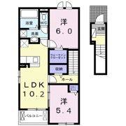 メゾン富士Bの間取り画像