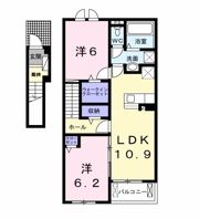 ル ソレイユⅡの間取り画像