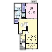 SPRING HILL Bの間取り画像