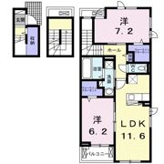 スプリングス・Bの間取り画像