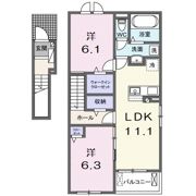 メゾンルミネ五個荘Ⅲの間取り画像
