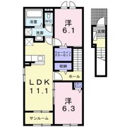 カメリアⅠの間取り画像