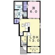 ソレイユ Aの間取り画像