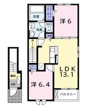 サン ヴェール 大芝 Ⅲ Bの間取り画像