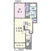 ビートルハウス野田山Ⅰの間取り画像