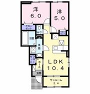 ロータス川宮2の間取り画像