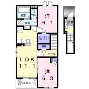 ミッドレジデンス山下ⅠBの間取り画像