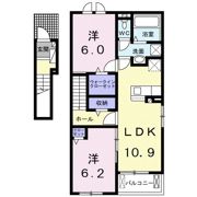 リジエール Bの間取り画像