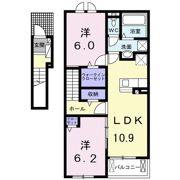 リジエール Bの間取り画像