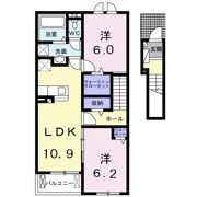 リジエール Bの間取り画像