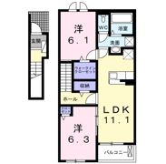 K’sヴィレッジ平井 Aの間取り画像