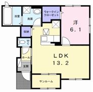K’sヴィレッジ平井 Bの間取り画像