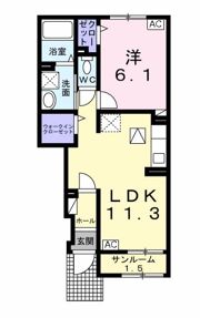 エスポワール宇佐南3の間取り画像