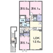 フラン アンジュの間取り画像