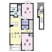 スウィート日高 Ⅱの間取り画像