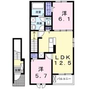 CASA砂山の間取り画像
