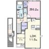 コージーコート楽Ⅱの間取り画像
