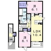 アムール日根野の間取り画像