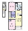エピナール新茂原Bの間取り画像