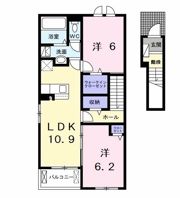 エピナール新茂原Bの間取り画像