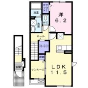 テルミアース Ⅰの間取り画像