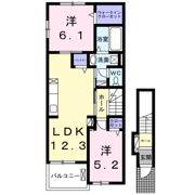 プライム五井Ⅱの間取り画像