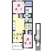プライム五井Ⅱの間取り画像