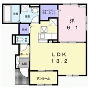 仮）毛見アパートの間取り画像