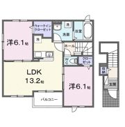 メゾン ミモザⅡの間取り画像