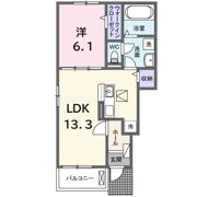 グレイスフル キノミヤ 331の間取り画像