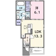 グレイスフル キノミヤ 331の間取り画像