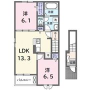 グレイスフル キノミヤ 331の間取り画像