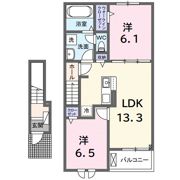 グレイスフル キノミヤ 331の間取り画像