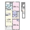 ブロン・ソレイユ Rの間取り画像