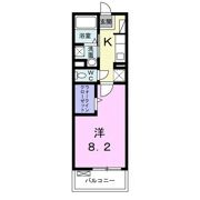COCO若里の間取り画像