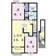 グラン ブルーⅡ Aの間取り画像