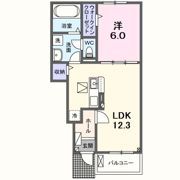 クレメント中今里の間取り画像