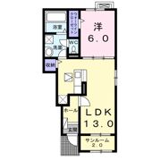 カーサ アリエッタの間取り画像