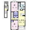 高岡ヒルズ Bの間取り画像