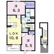 リュミエール ドゥース Ⅰの間取り画像